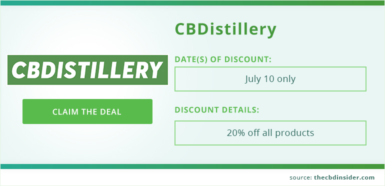 claim deal from cbdistillery