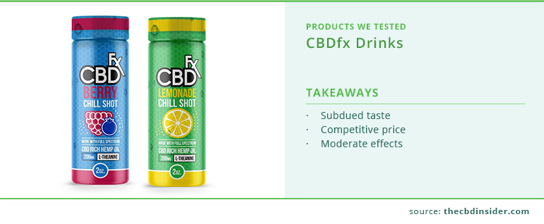 cbdfx drinks review