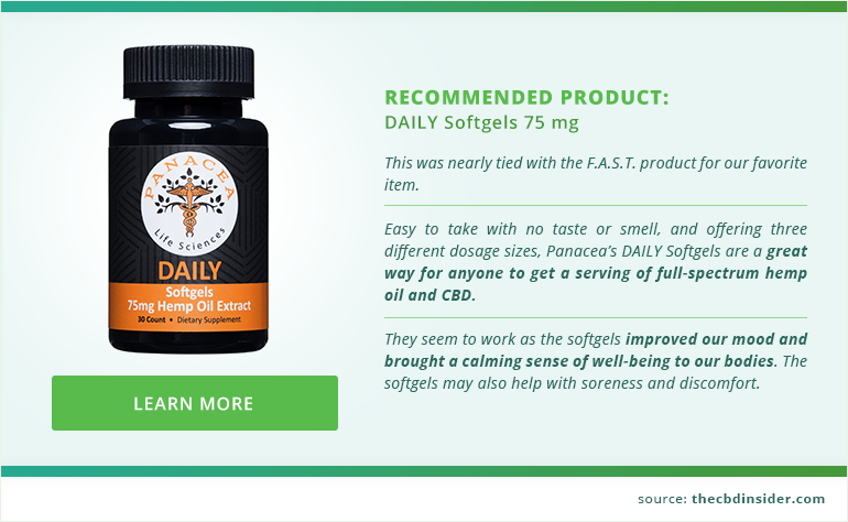 recommended product Daily CBD Softgel 75mg