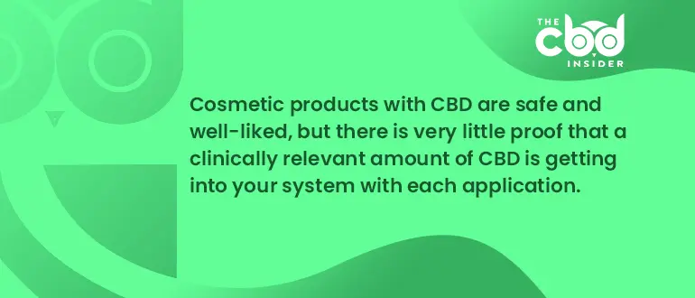 cosmetic products with cbd