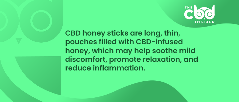 what are cbd honey sticks