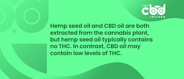is hemp seed oil the same as cbd oil