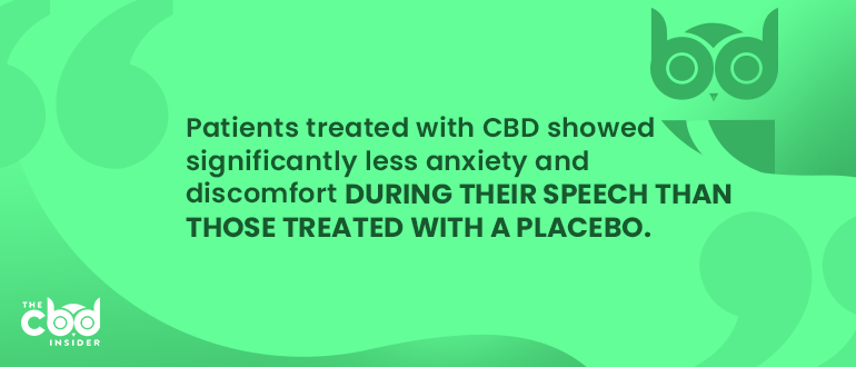 cbd reduces anxious behaviors