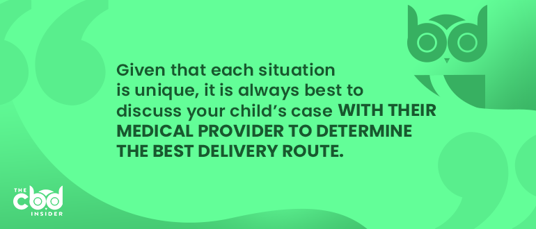 best cbd delivery methods for kids