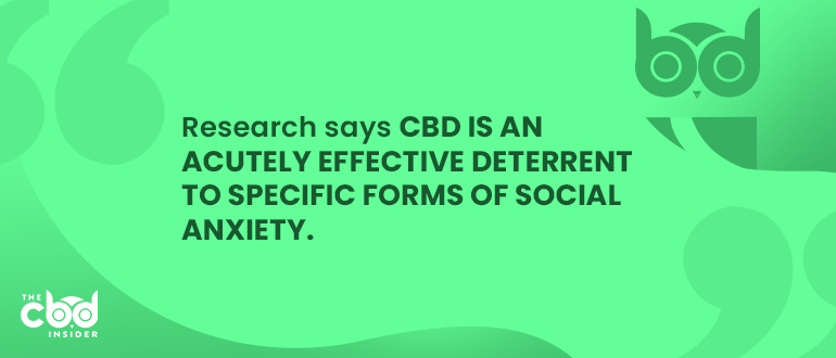 cbd as an acutely effective deterrent