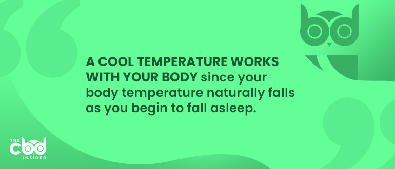set a comfortable temperature