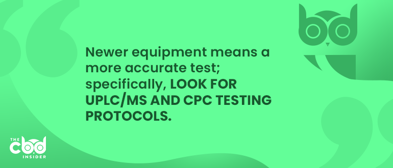 newer equipment means a more accurate test