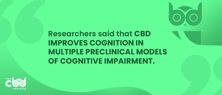 cbd for cognitive impairment