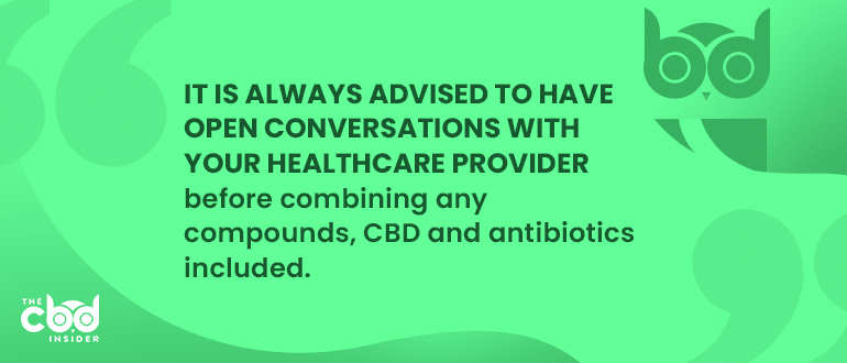 Is CBD safe to take with antibiotics