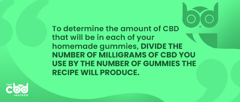 cbd amount into your cbd gummies
